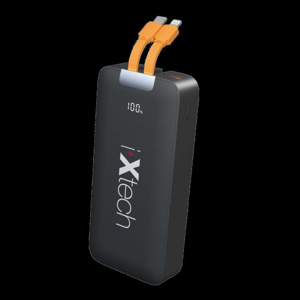 İxtech 20.000 Mah Powerbank 22.5W Siyah Ix-Pb023