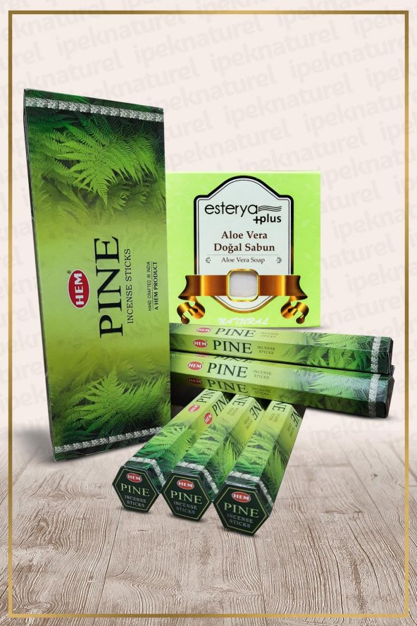 Pine Çam 120 Çubuk Tütsü ve Esterya Plus Sabun Setli ürün görseli