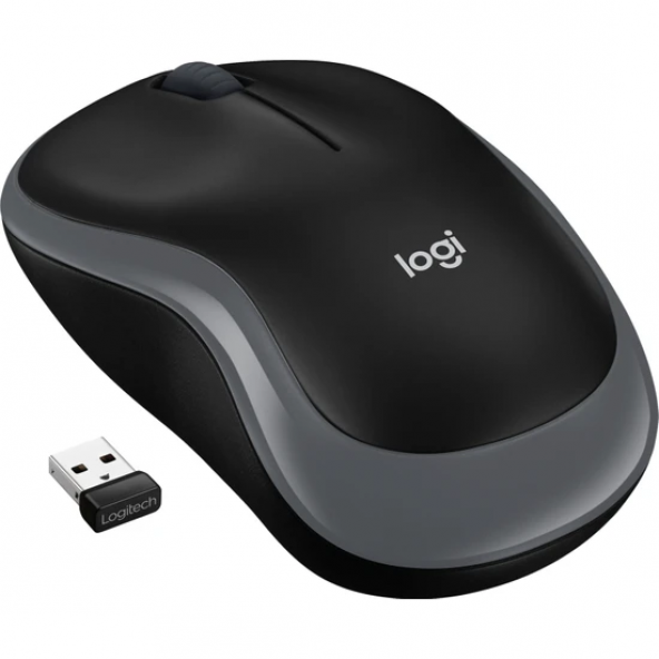Logitech M185 USB Alıcılı Kompakt Kablosuz Mouse - Siyah