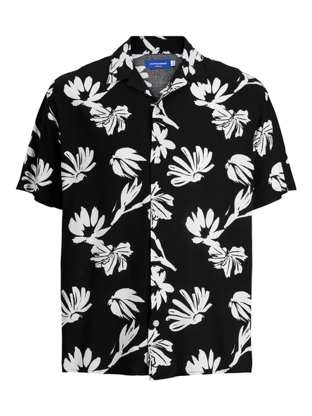 JACK JONES Çiçek Desenli Kısa Kollu Erkek Gömlek 12233536 - 7