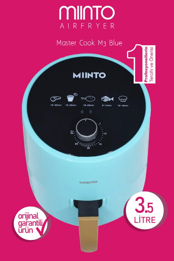 AIRFRYER 3.5lt Master Cook M3 Blue