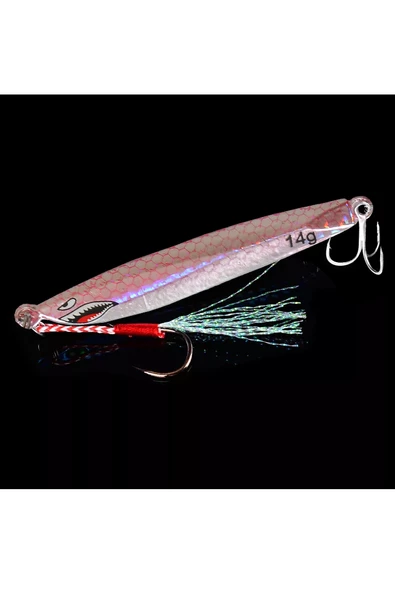 Jig Yem 14Gr Lures SahteYem Rapala Levrek,Lüfer AilesiÇinekopPalamut,Tüm Dişli Balık Yemi - 4