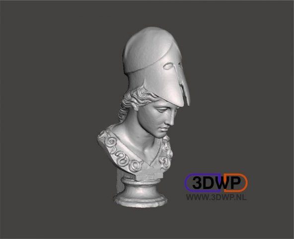 Athena Büstü (Yunan Heykeli 3D Tarama) Plastik Aparat