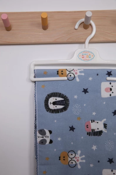 Çok Amaçlı Bebek Çocuk Pazen Bezi Örtü Battaniye 80*90 Sevimli Hayvanlar - 4