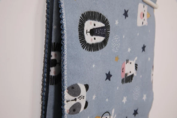 Çok Amaçlı Bebek Çocuk Pazen Bezi Örtü Battaniye 80*90 Sevimli Hayvanlar - 6