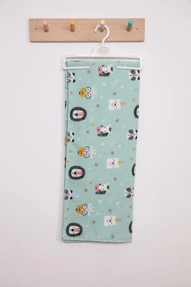 Çok Amaçlı Bebek Çocuk Pazen Bezi Örtü Battaniye 80*90 Sevimli Hayvanlar - 8