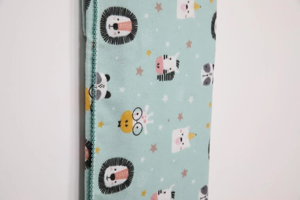 Çok Amaçlı Bebek Çocuk Pazen Bezi Örtü Battaniye 80*90 Sevimli Hayvanlar - 9