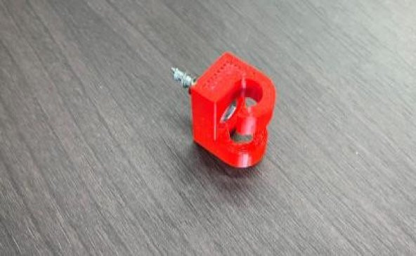 Kablo Tutucu - Duvara Montaj Plastik Aparat - Resim 2