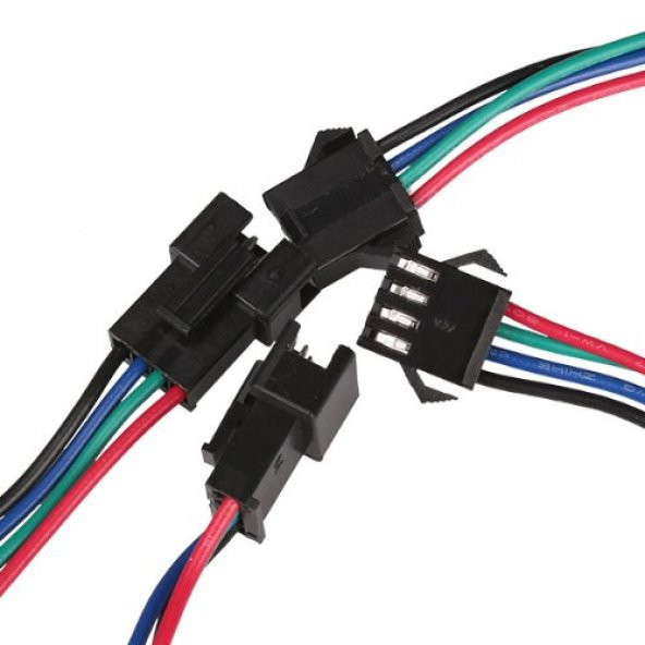 4 Pin Erkek+Dişi DC Kablo - 1