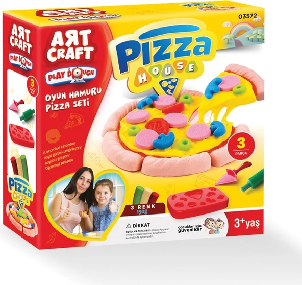 Art Craft Pizza Seti Oyun Hamuru 150 gr 5728 - 2