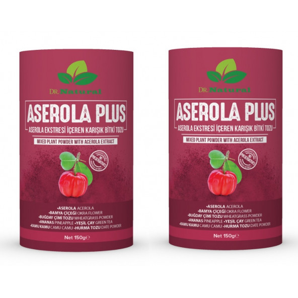 Aserola Plus Aserola Ekstresi İçeren Karışık Bitki Tozu 150gr. ( 2 ADET )