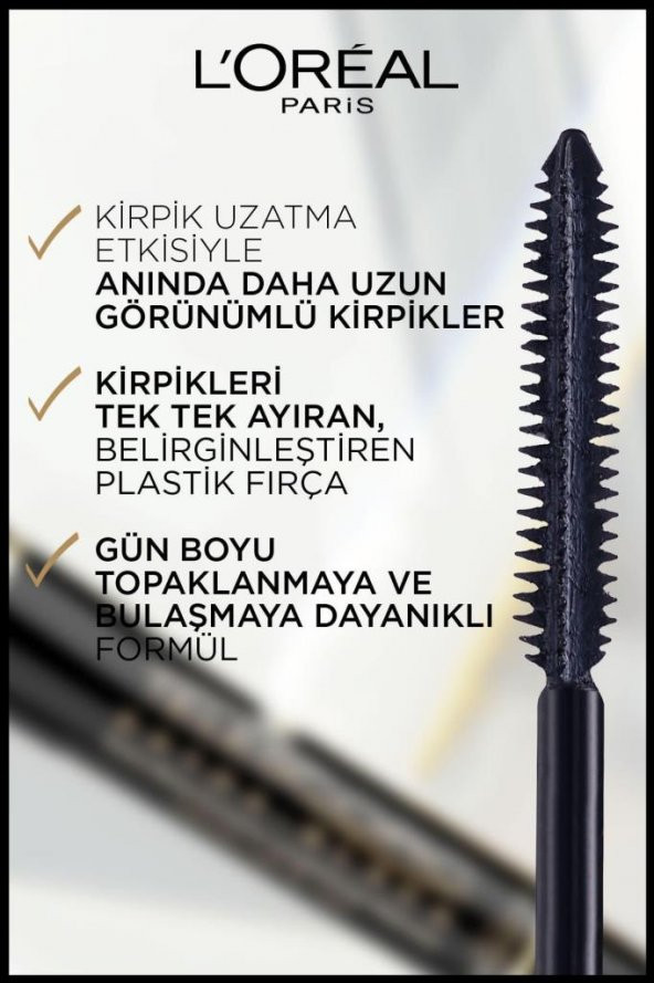 LOREAL PARİS MASKARA TELESCOPİC CARBON BLACK - 3
