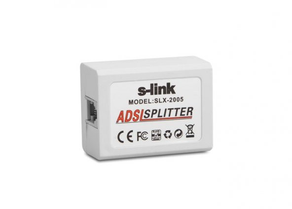 S-LINK ADSL SPLITTER,FiLTRELi,KUTULU (SLX-2005)