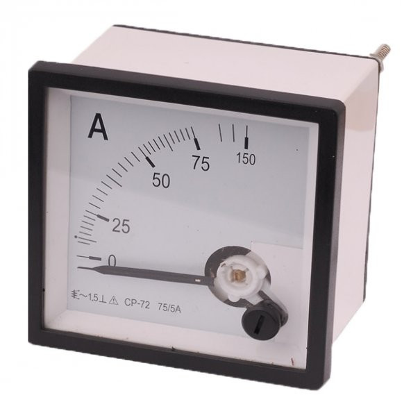 EMG Ampermetre 75-5A 72x72mm 2000V AC 50Hz