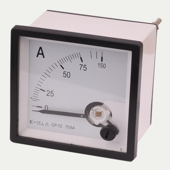 EMG Ampermetre 75-5A 72x72mm 2000V AC 50Hz - 2