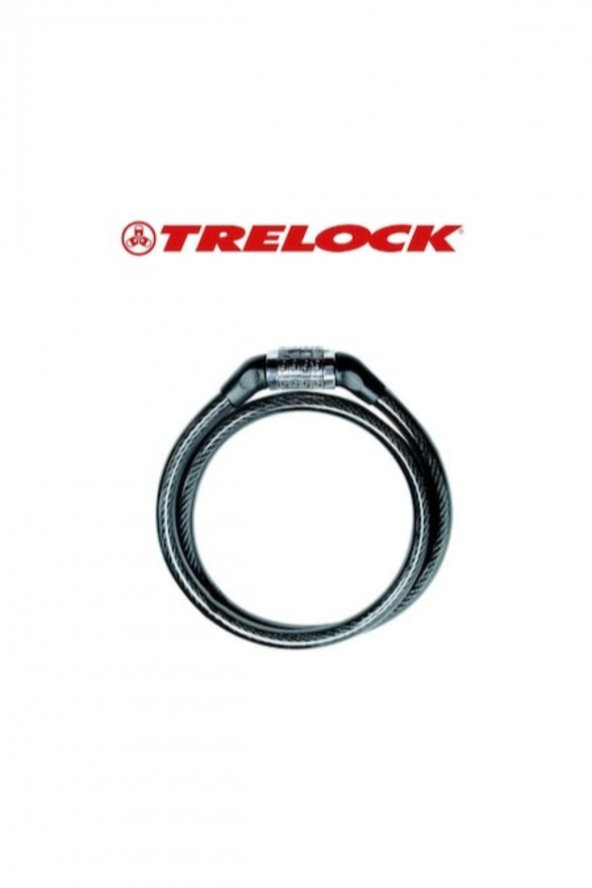 Trelock Şifreli Bisiklet Kilit 10x750mm spiral kilit