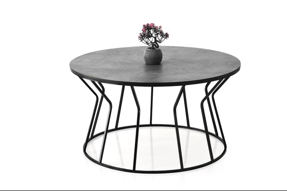 Kum Saati Metal Orta Sehpa 80x43cm - 3