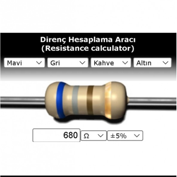 OEM 680 R (Ohm) Direnç ürün görseli