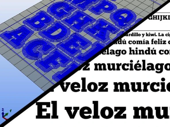 Typo - Yazı Tipi Chunkfive 3D Plastik Aparat