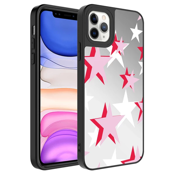 Apple iPhone 11 Pro Kılıf Aynalı Desenli Kamera Korumalı Parlak Zore Mirror Kılıf - 7