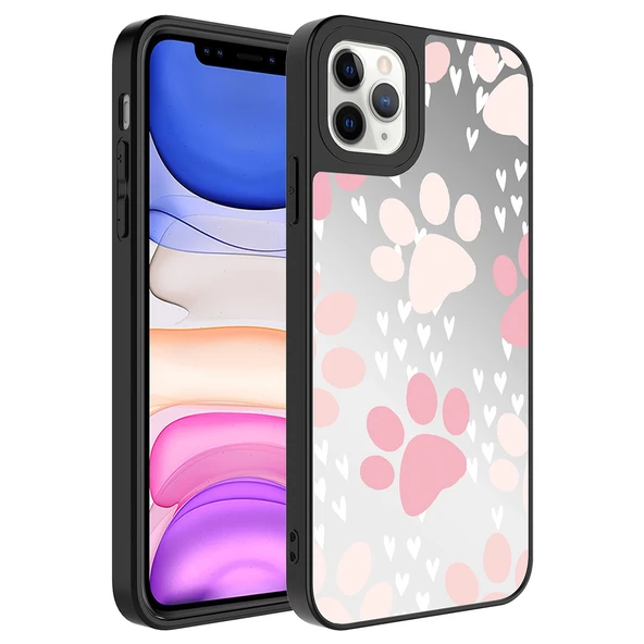 Apple iPhone 11 Pro Kılıf Aynalı Desenli Kamera Korumalı Parlak Zore Mirror Kılıf - 10