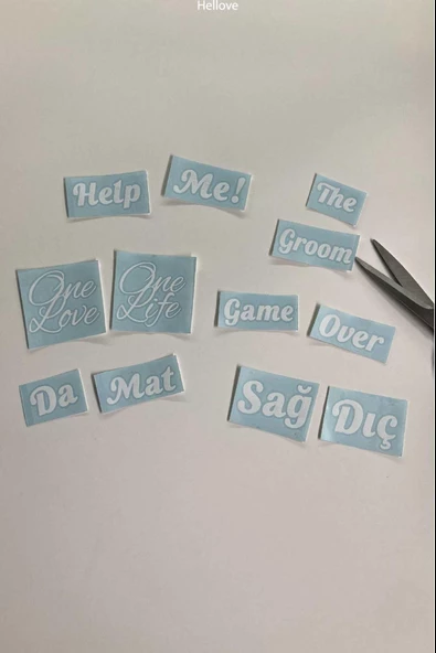 Damat Ayakkabısı Altı Komik Beyaz Etiket Sticker Düğün Şakası - 6