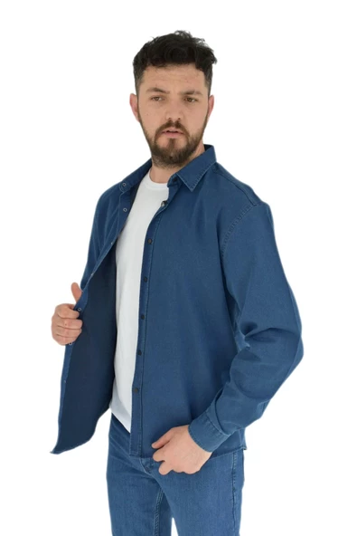 Erkek Spor Gömlek Silim Fit 9959 BGL-ST02719 - Resim 9