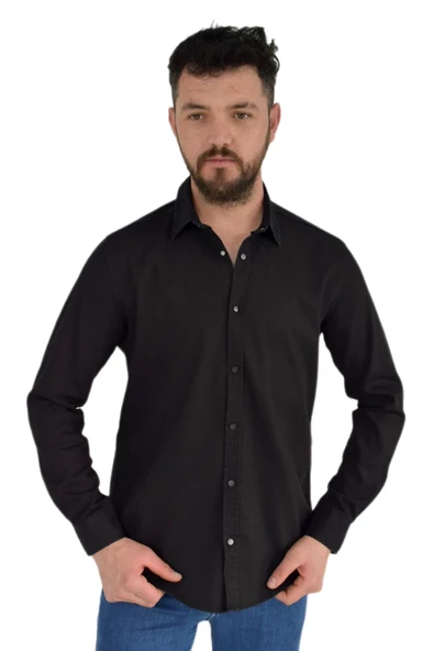 Erkek Spor Gömlek Silim Fit 9959 BGL-ST02719 - Resim 2