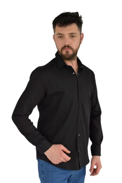 Erkek Spor Gömlek Silim Fit 9959 BGL-ST02719 - Resim 11