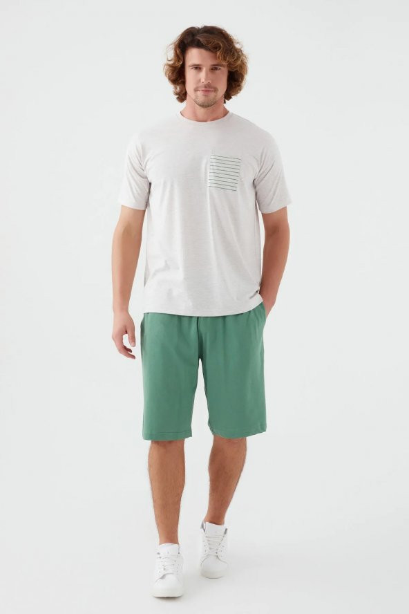 Rolypoly Erkek Kısa Kol Bermuda Pijama Takım 3092 - 3