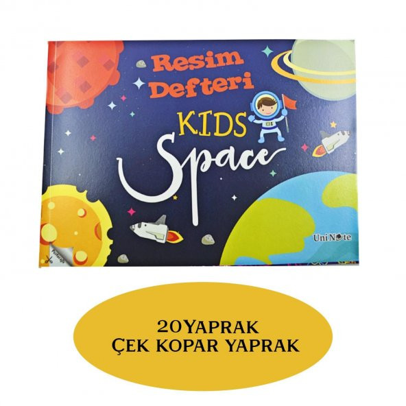Çınar Uninote Resim defteri Dikişli Büyük Boy A4 20 Yaprak 1 Adet 20000 - 3