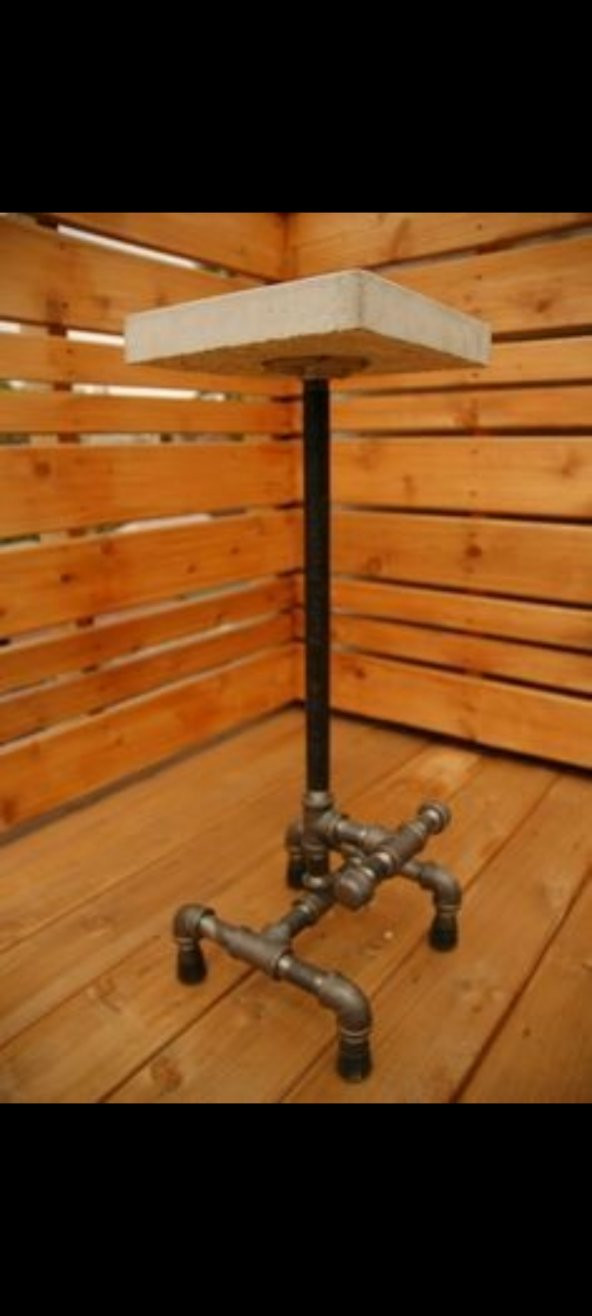 Dekoratif Borudan Tabure