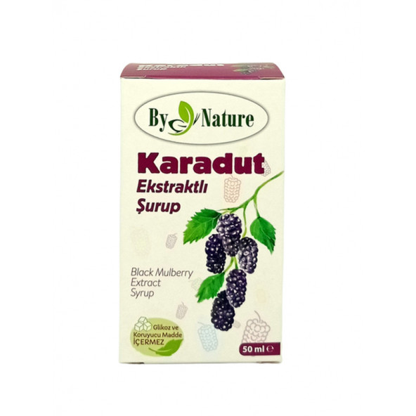 Bynature Karadut Ekstratlı Şurup 50 ml