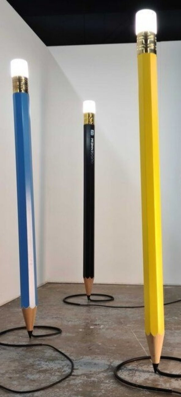 Dekoratif Ahşap Kalem Lambader - 2