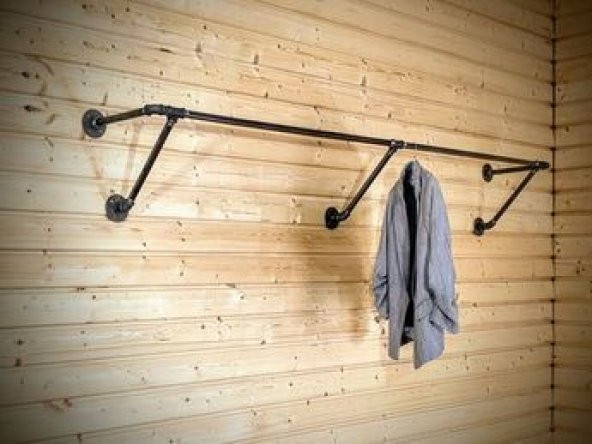 Dekoratif Borudan Askılık 200 cm - 3