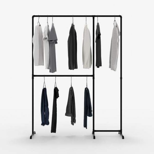 Dekoratif Borudan Askılık 150 cm - 2