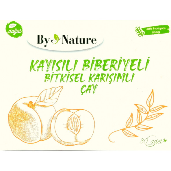 Bynature Kayısılı Biberiyeli Karışımlı Çay 30'lu Paket