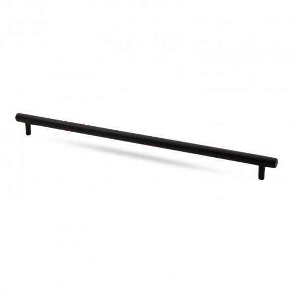 Mobilya Çekmece Dolap Kapak Kulpu Kulbu 288 mm Mat Siyah Metal Kulp - 4
