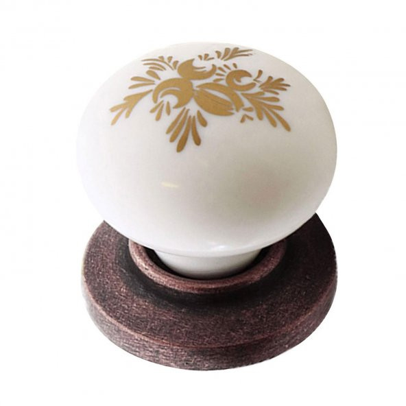 Mobilya Çekmece Dolap Kapak Kulpu Kulbu Antik Bakır Polimer Kulp - Resim 2