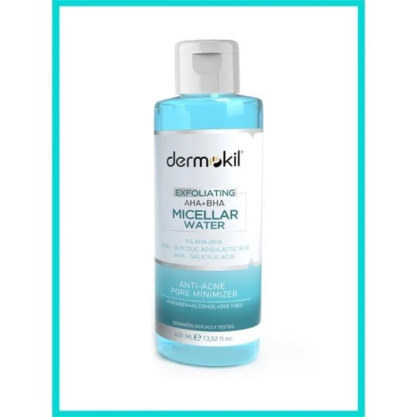 Dermokil Exfoliating Aha+Bha Niacinamide Micellar Makyaj Temizleme Suyu 400 ml
