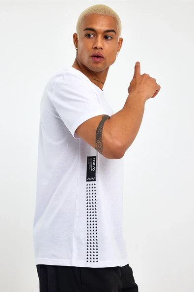 Süperlife Erkek Bisiklet Yaka Regular Fit Tokyo Baskılı Tişort SPR23ts303 - 5