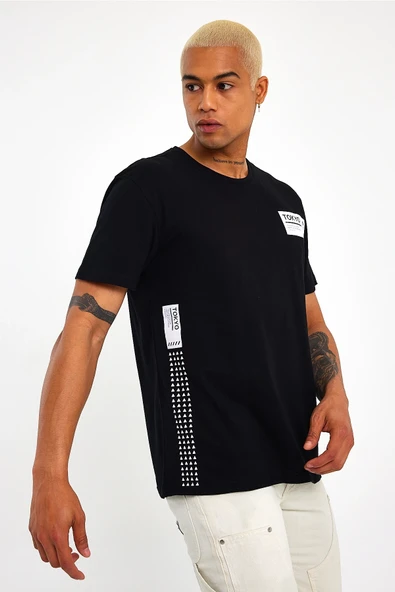 Süperlife Erkek Bisiklet Yaka Regular Fit Tokyo Baskılı Tişort SPR23ts303 - 8