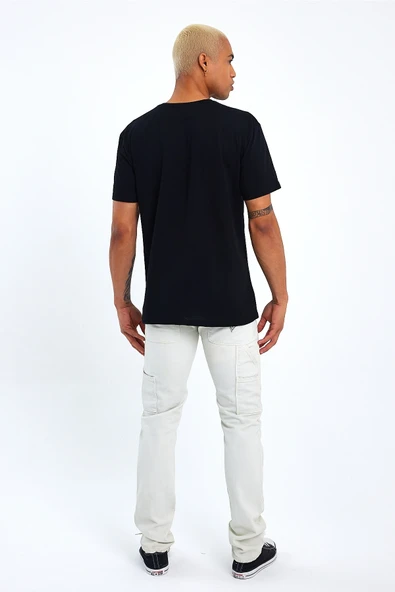 Süperlife Erkek Bisiklet Yaka Regular Fit Californıa Baskılı Tişort SPR23ts304 - 10