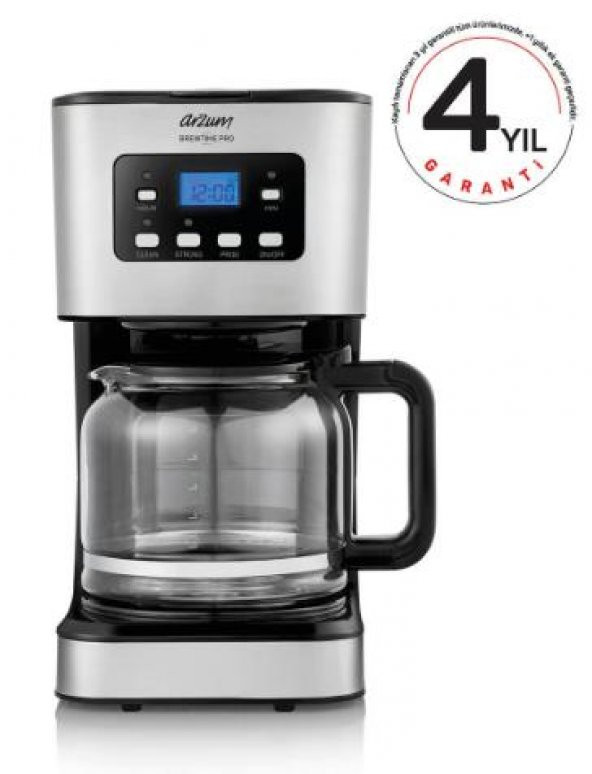 ARZUM BREWTIME PRO FİLTRE KAHVE MAKİNESİ-SİYAH AR3073