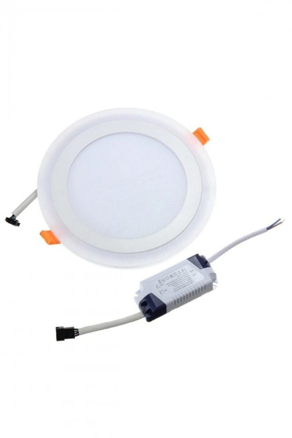 2 Adet Hero Çift Renkli Led Panel 3+3 Watt Mavi-Beyaz İki Renkli Tavan Spot Lambası