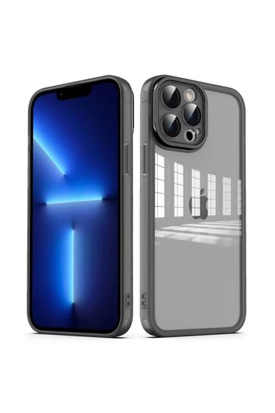 Apple iPhone 13 Pro Kılıf Kamera Korumalı Transparan Zore Post Kapak - 6
