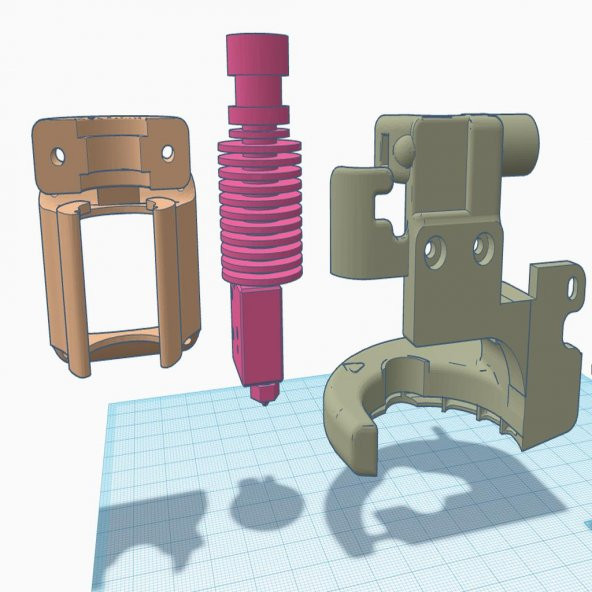 Ender / Cr10 İçin Kanal E3Dv6 Plastik Aparat - 4