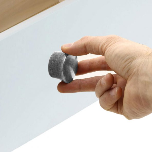 Mobilya Çekmece Dolap Kapak Kulpu Kulbu Antik Gümüş Metal Kulp - Resim 5