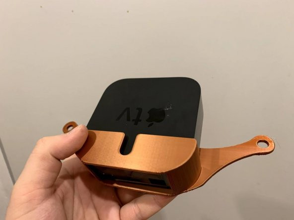 Apple Tv 4K Tutucu - Vesa 200 Plastik Aparat - 2