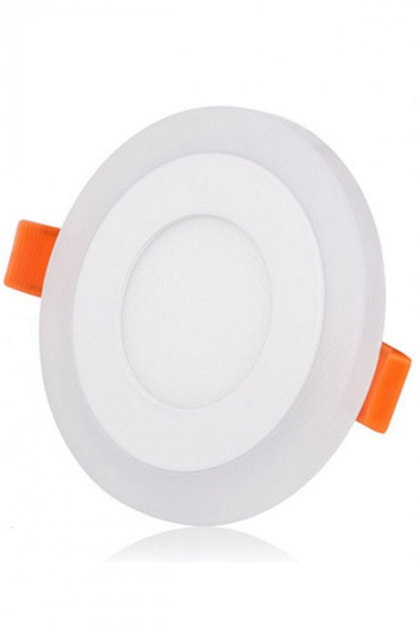2 Adet Hero Çift Renkli Led Panel 6+3 Watt Mavi - Beyaz İki Renkli Tavan Spot Lambası - 3